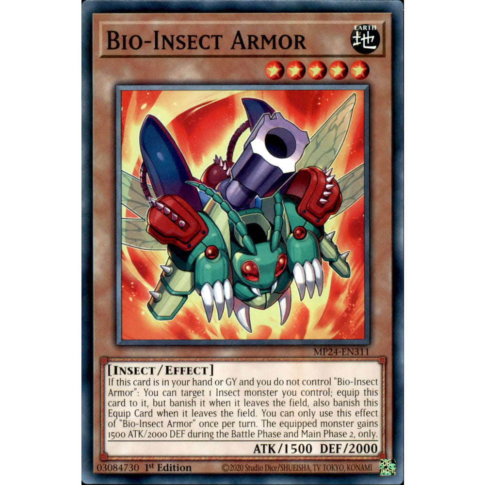 Bio-Insect Armor MP24-EN311 Yu-Gi-Oh! Card from the Mega Tin 2024 Mega Pack Set