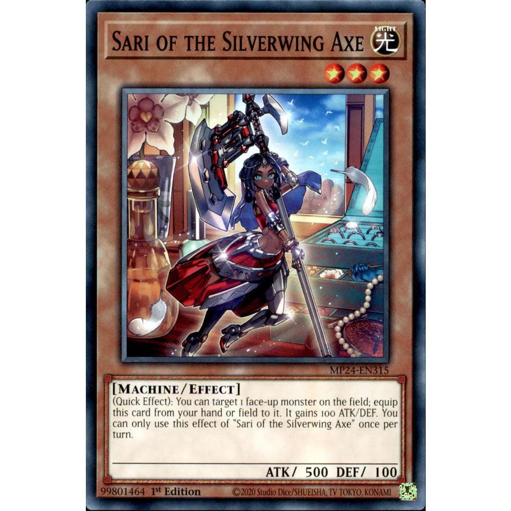 Sari of the Silverwing Axe MP24-EN315 Yu-Gi-Oh! Card from the Mega Tin 2024 Mega Pack Set