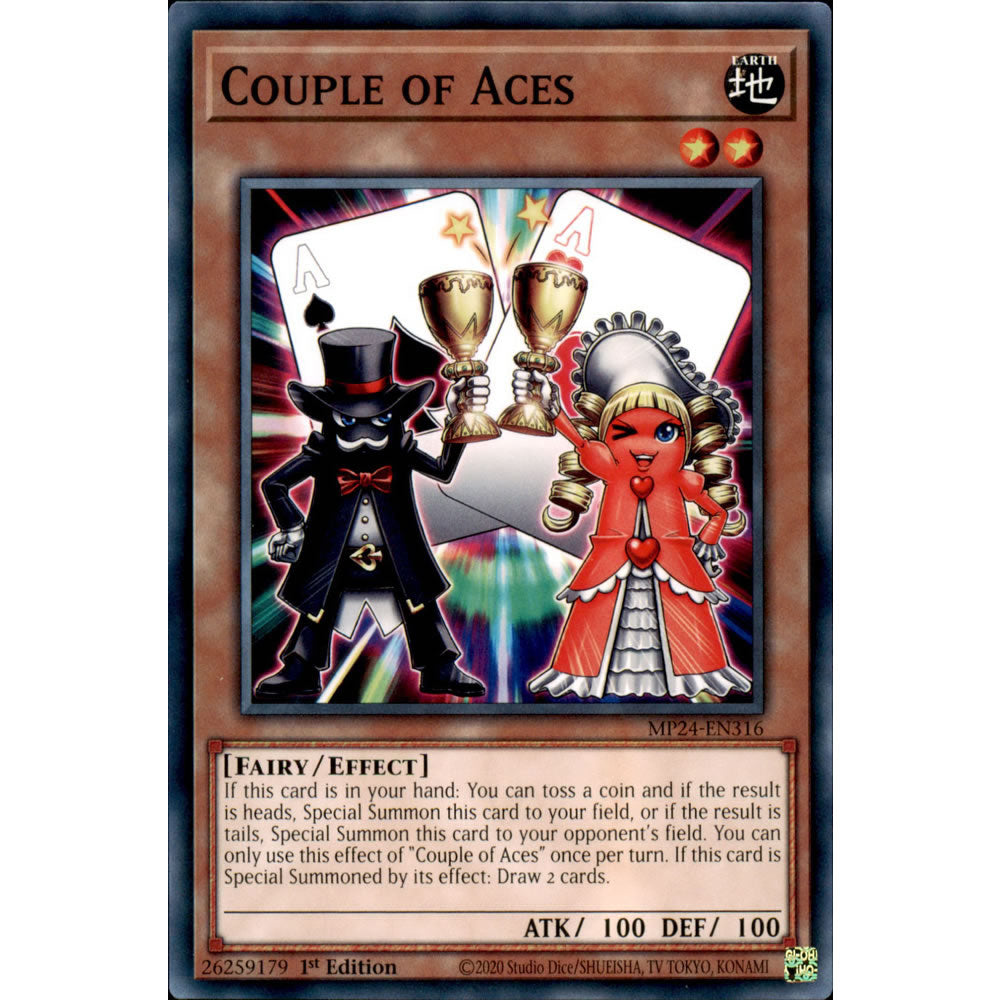 Couple of Aces MP24-EN316 Yu-Gi-Oh! Card from the Mega Tin 2024 Mega Pack Set