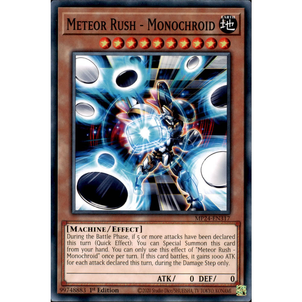 Meteor Rush - Monochroid MP24-EN317 Yu-Gi-Oh! Card from the Mega Tin 2024 Mega Pack Set