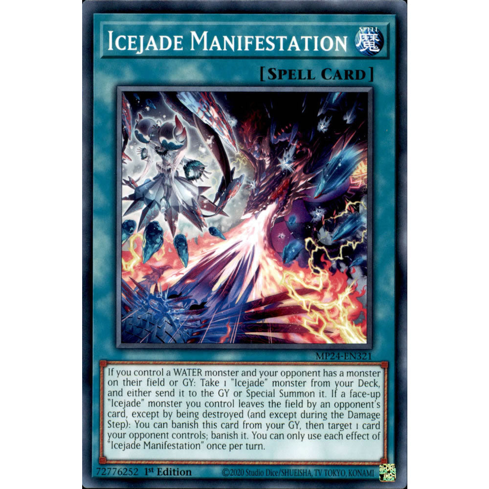 Icejade Manifestation MP24-EN321 Yu-Gi-Oh! Card from the Mega Tin 2024 Mega Pack Set