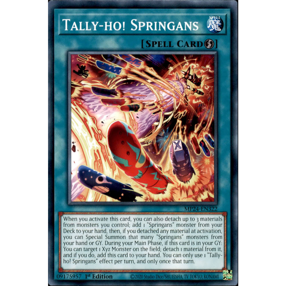 Tally-ho! Springans MP24-EN322 Yu-Gi-Oh! Card from the Mega Tin 2024 Mega Pack Set