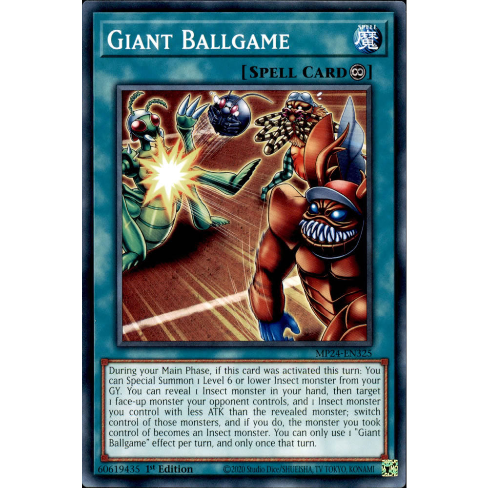 Giant Ballgame MP24-EN325 Yu-Gi-Oh! Card from the Mega Tin 2024 Mega Pack Set