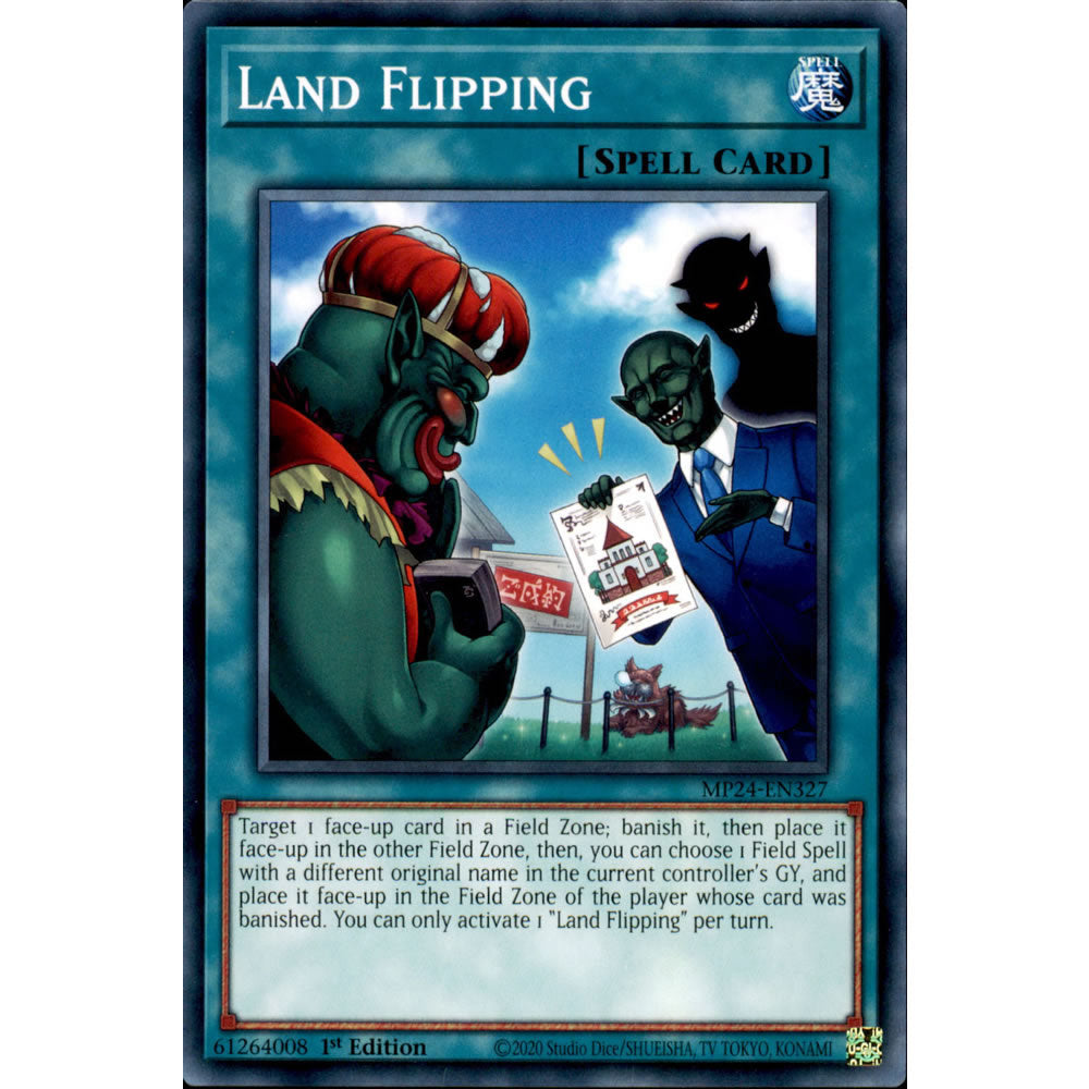 Land Flipping MP24-EN327 Yu-Gi-Oh! Card from the Mega Tin 2024 Mega Pack Set