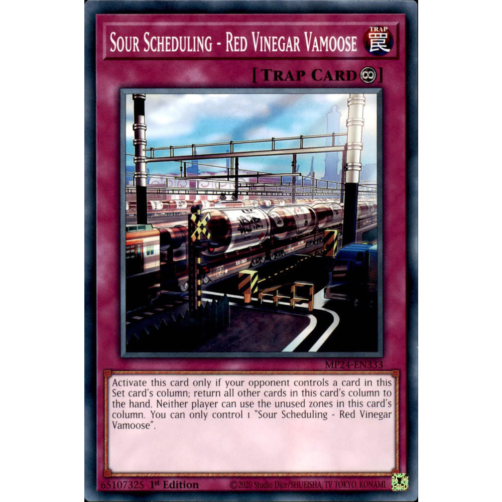 Sour Scheduling - Red Vinegar Vamoose MP24-EN333 Yu-Gi-Oh! Card from the Mega Tin 2024 Mega Pack Set