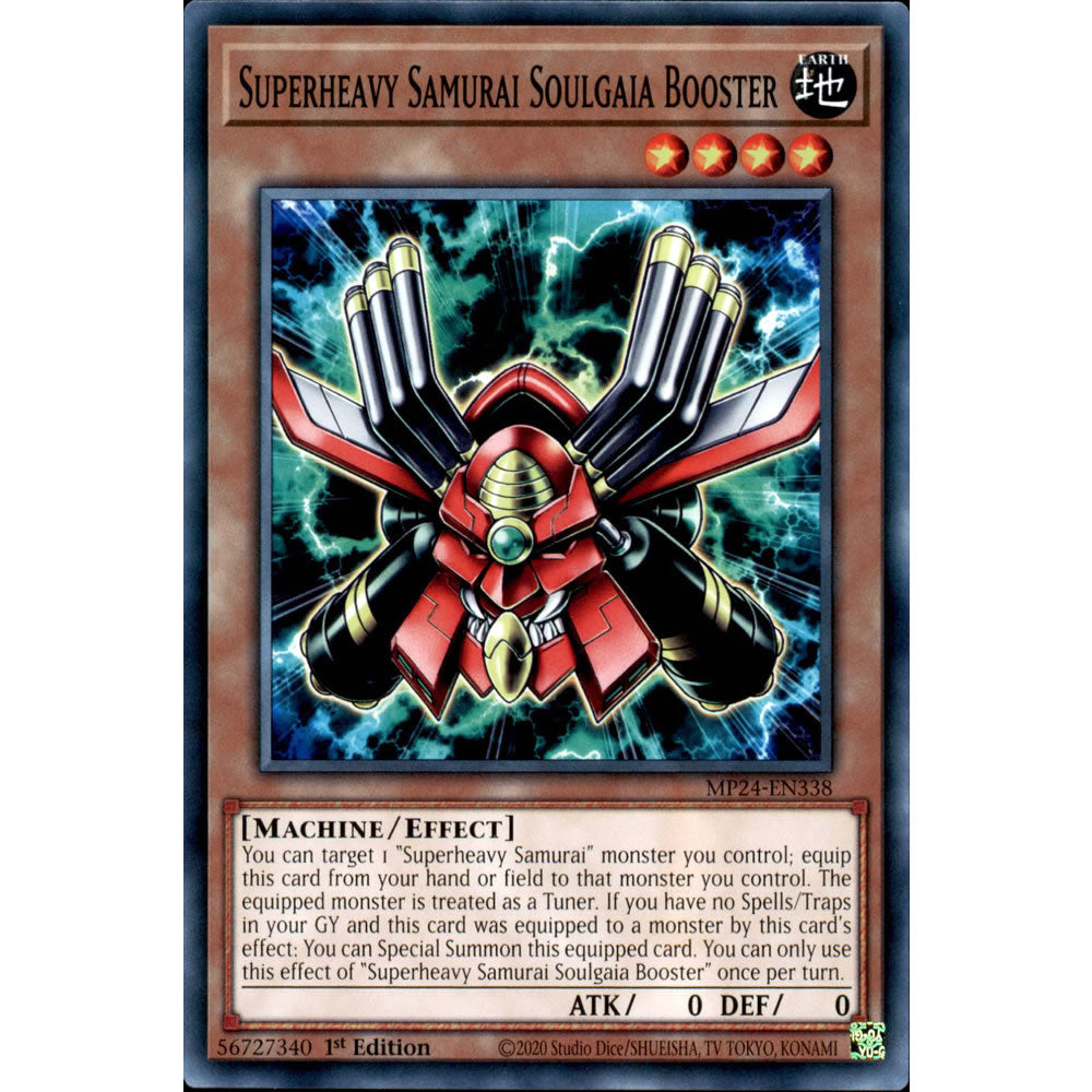 Superheavy Samurai Soulgaia Booster MP24-EN338 Yu-Gi-Oh! Card from the Mega Tin 2024 Mega Pack Set