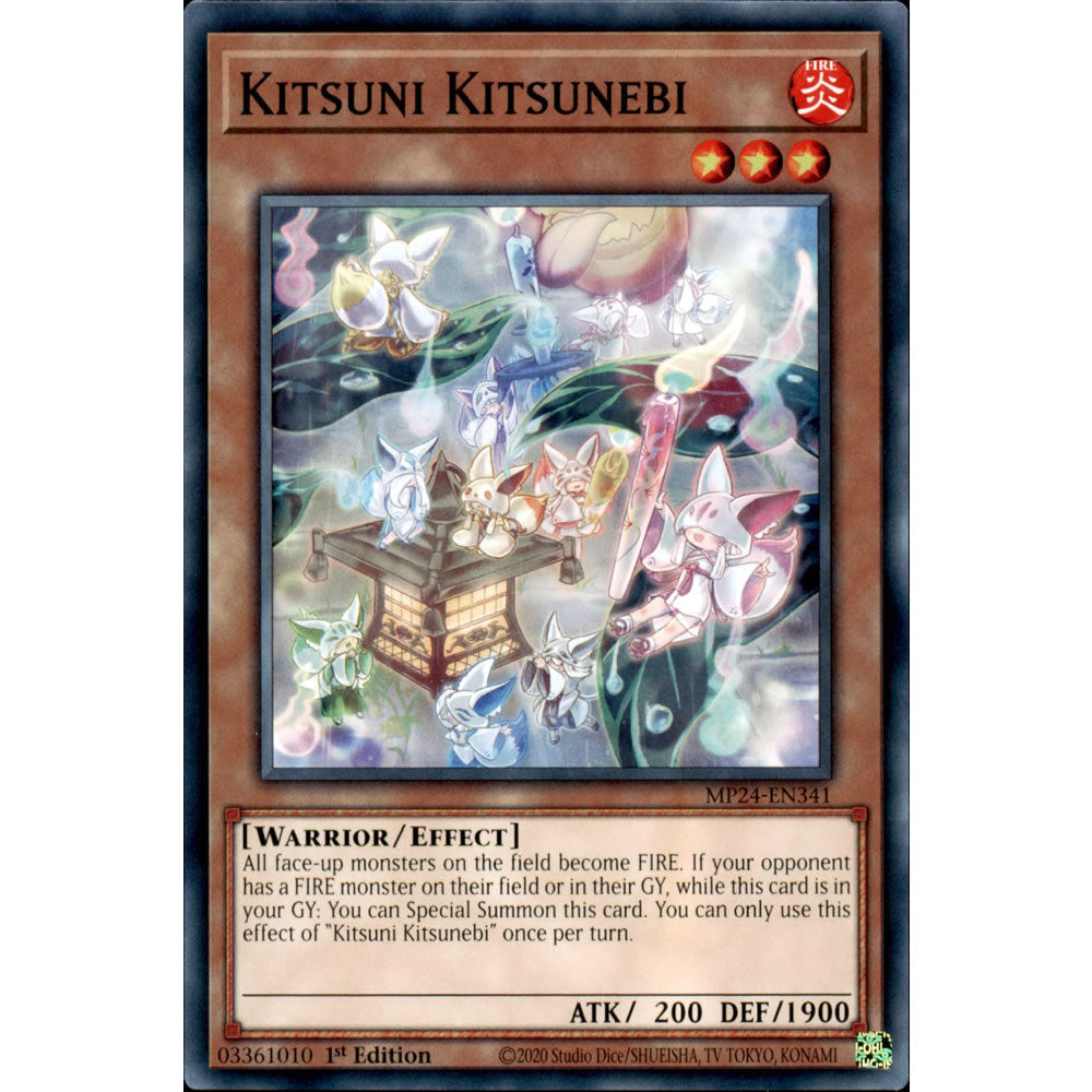 Kitsuni Kitsunebi MP24-EN341 Yu-Gi-Oh! Card from the Mega Tin 2024 Mega Pack Set