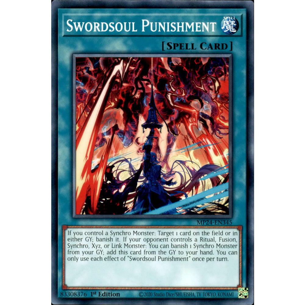 Swordsoul Punishment MP24-EN345 Yu-Gi-Oh! Card from the Mega Tin 2024 Mega Pack Set