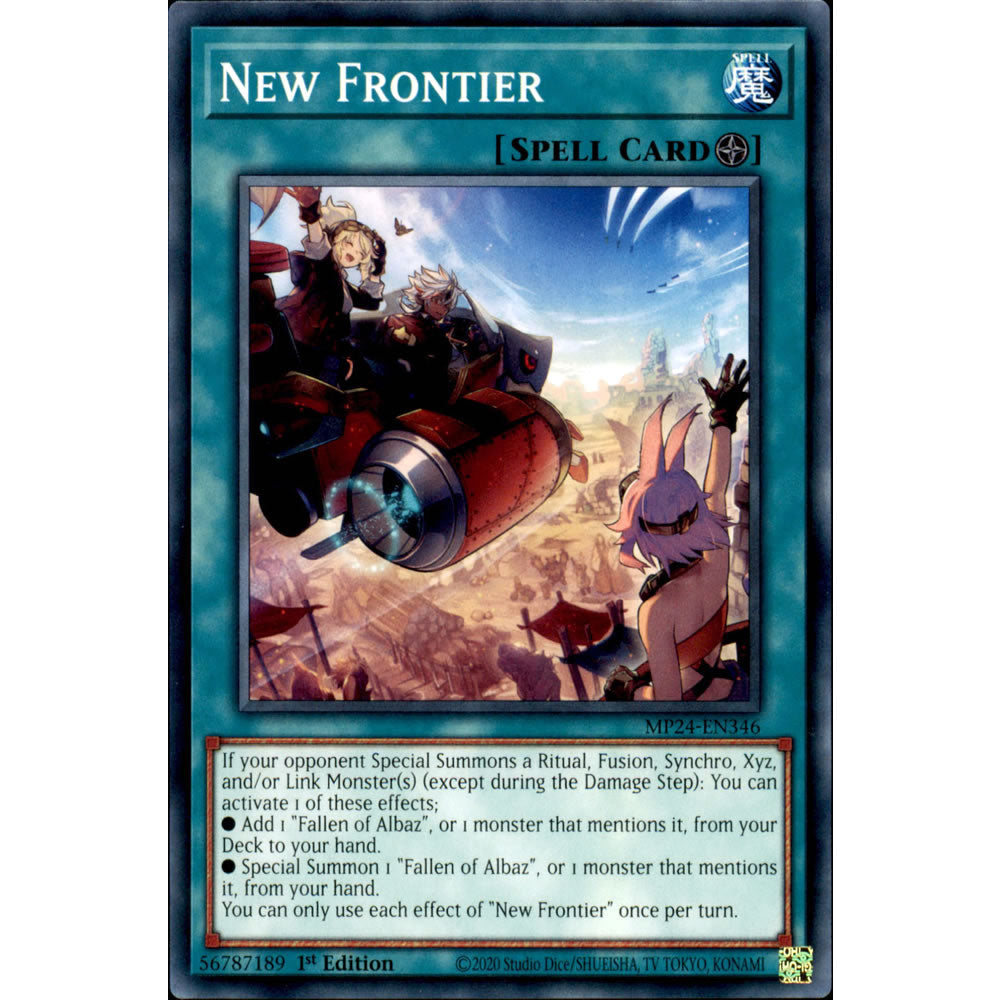 New Frontier MP24-EN346 Yu-Gi-Oh! Card from the Mega Tin 2024 Mega Pack Set