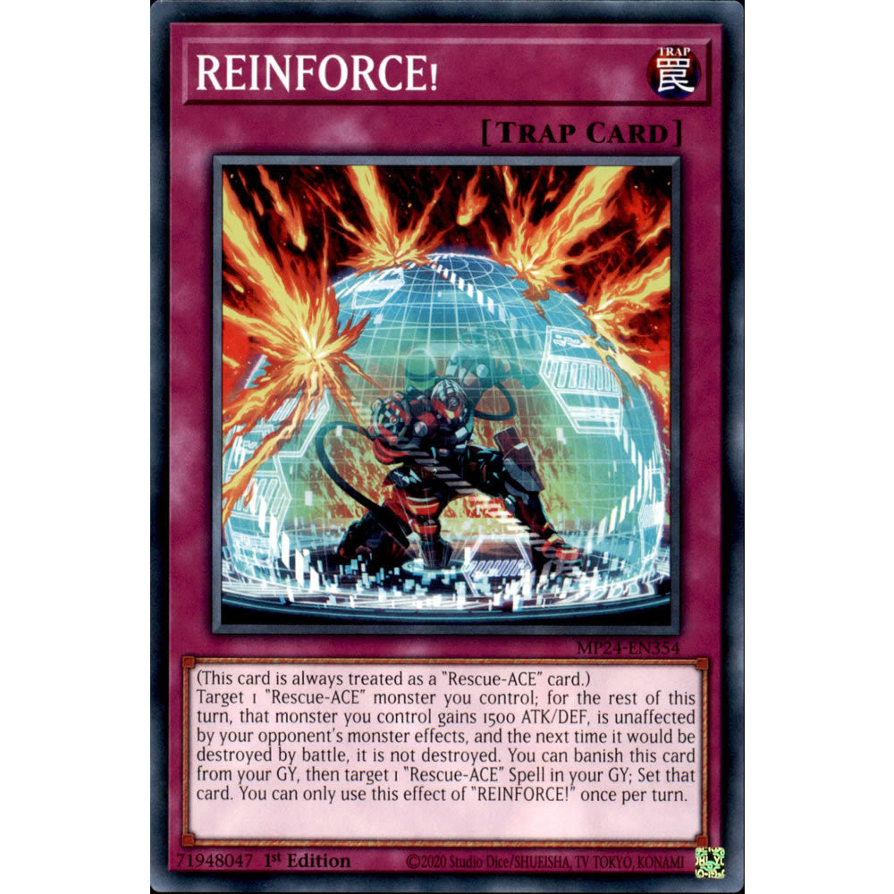 REINFORCE! MP24-EN354 Yu-Gi-Oh! Card from the Mega Tin 2024 Mega Pack Set