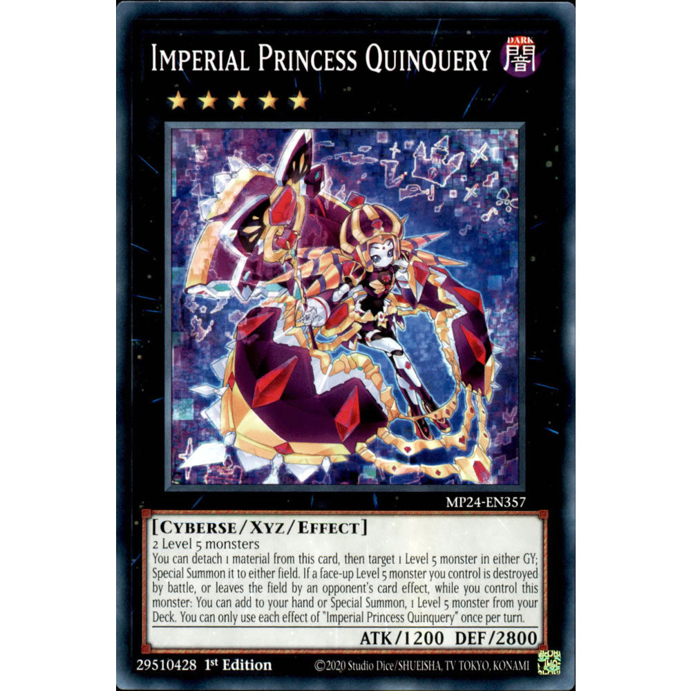 Imperial Princess Quinquery MP24-EN357 Yu-Gi-Oh! Card from the Mega Tin 2024 Mega Pack Set