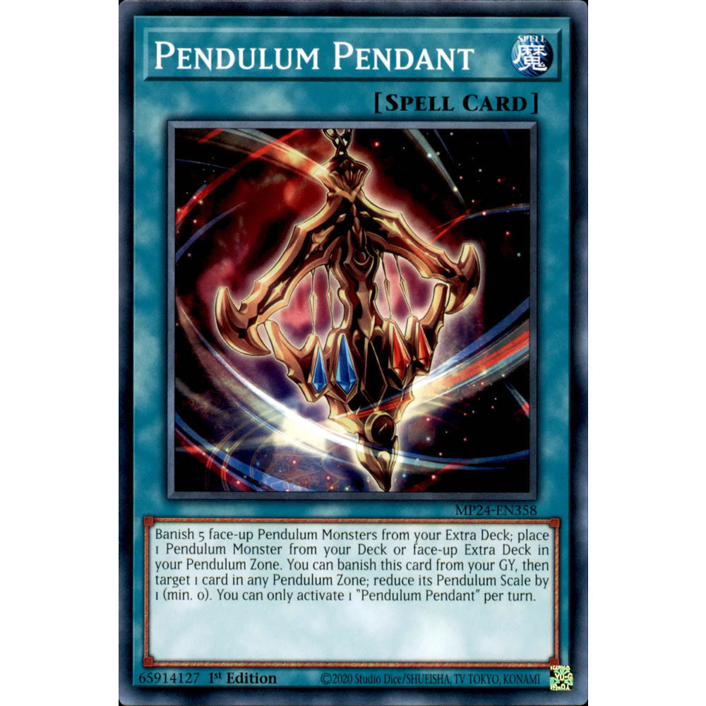 Pendulum Pendant MP24-EN358 Yu-Gi-Oh! Card from the Mega Tin 2024 Mega Pack Set