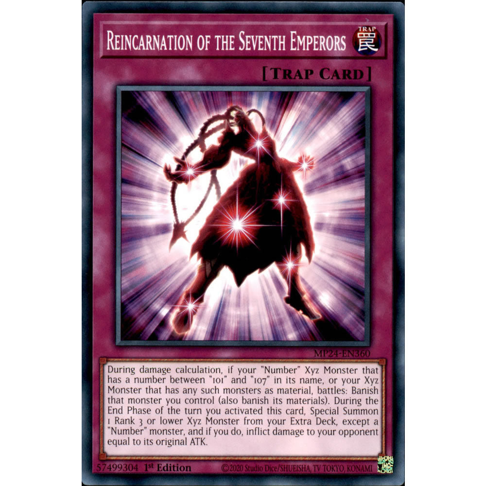 Reincarnation of the Seventh Emperors MP24-EN360 Yu-Gi-Oh! Card from the Mega Tin 2024 Mega Pack Set