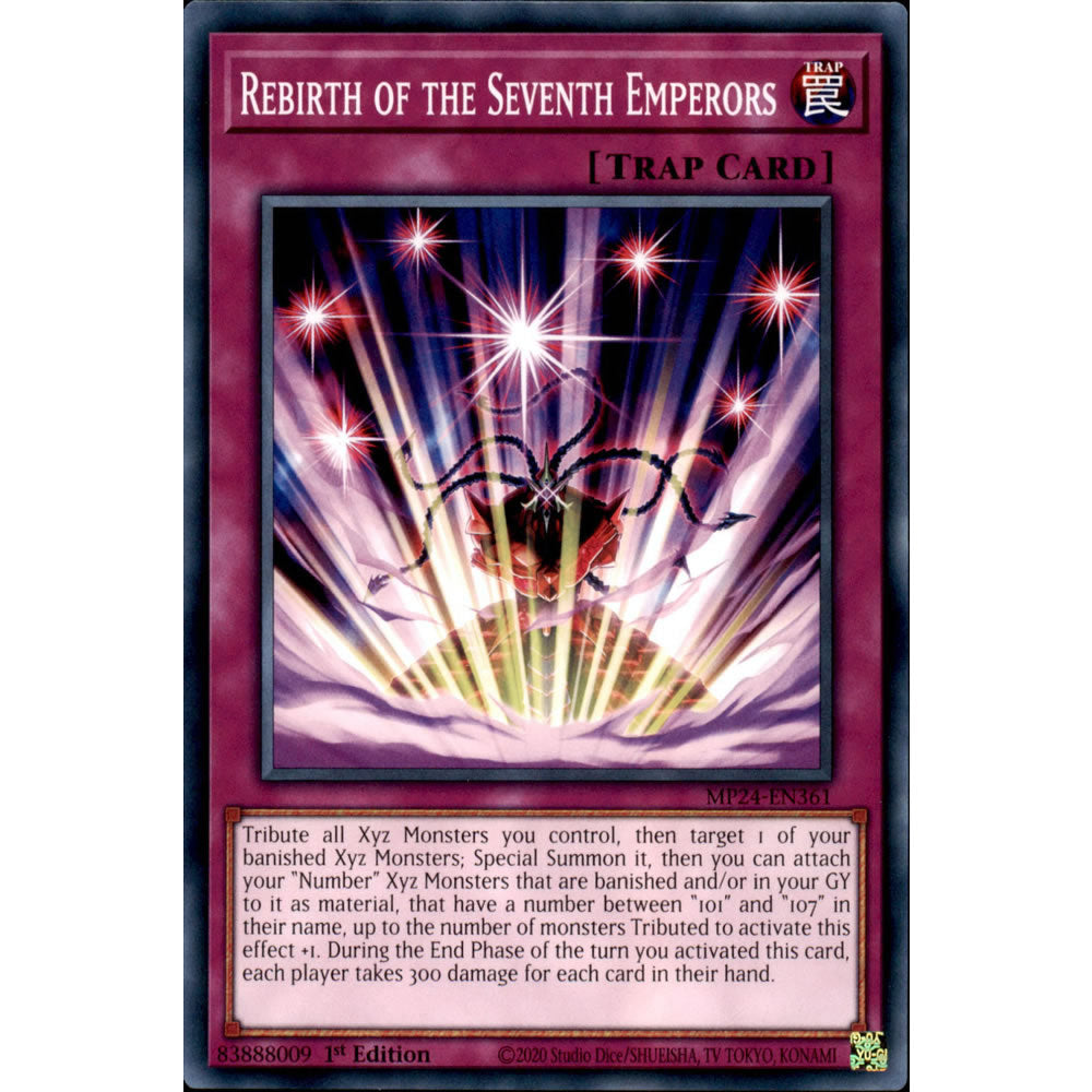 Rebirth of the Seventh Emperors MP24-EN361 Yu-Gi-Oh! Card from the Mega Tin 2024 Mega Pack Set