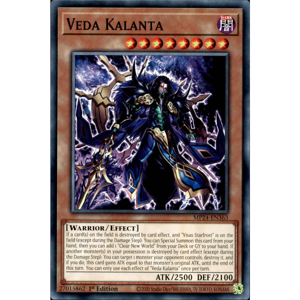 Veda Kalanta MP24-EN363 Yu-Gi-Oh! Card from the Mega Tin 2024 Mega Pack Set