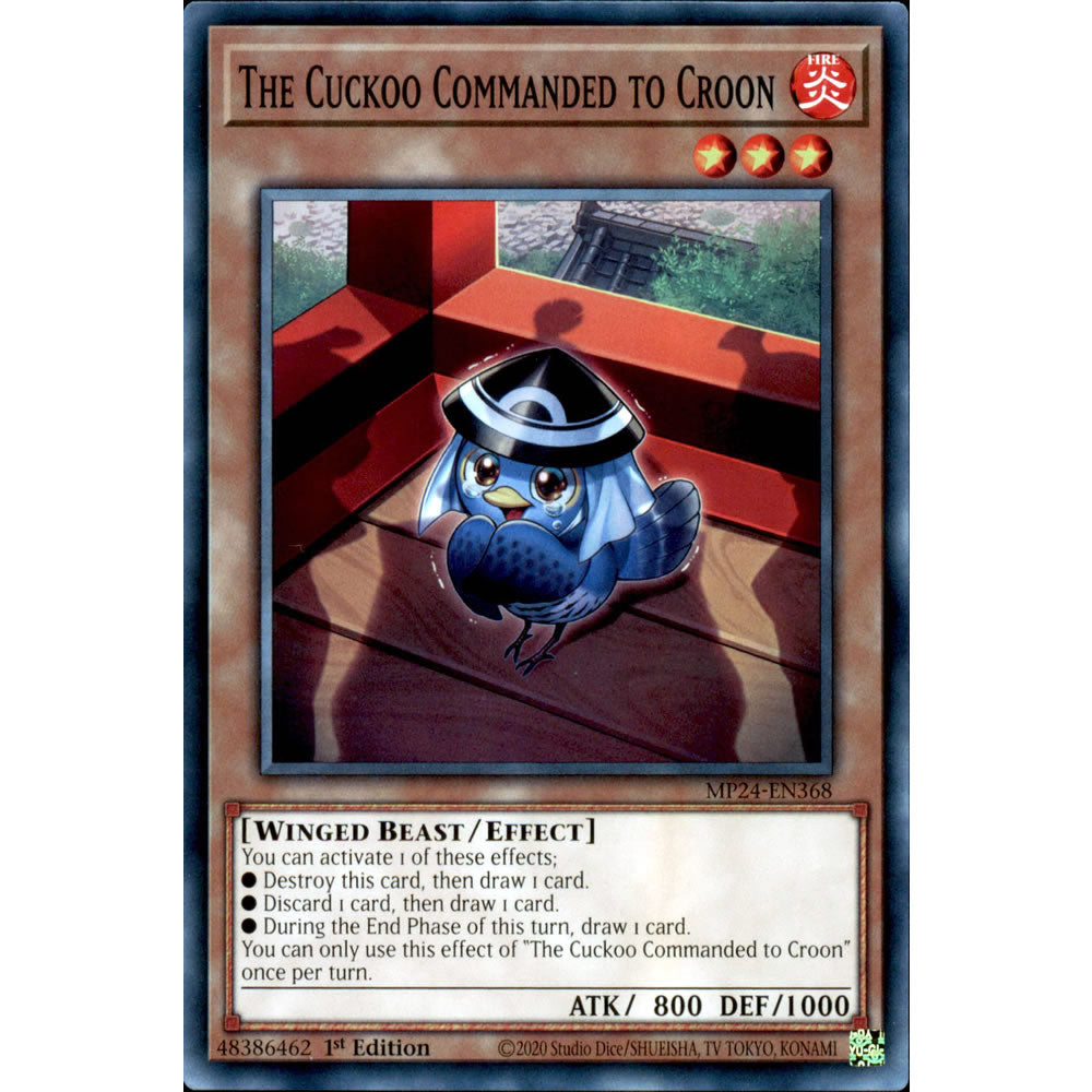 The Cuckoo Commanded to Croon MP24-EN368 Yu-Gi-Oh! Card from the Mega Tin 2024 Mega Pack Set