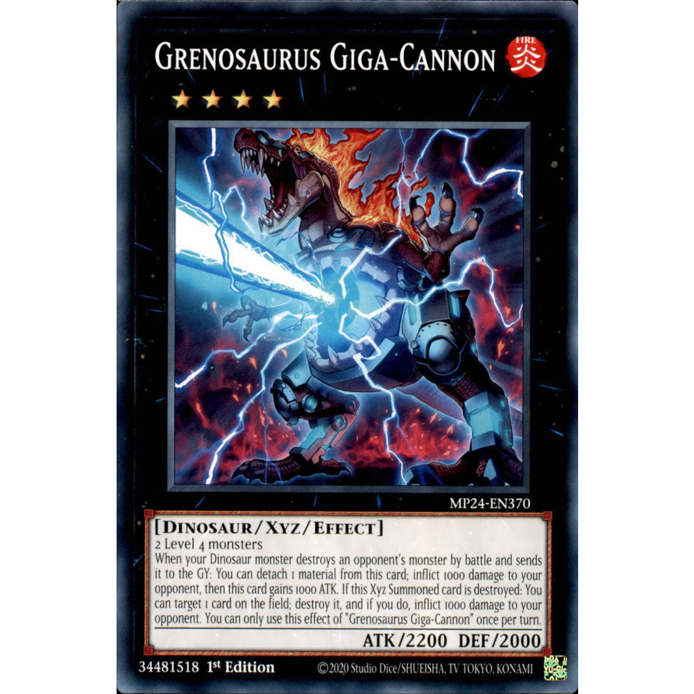 Grenosaurus Giga-Cannon MP24-EN370 Yu-Gi-Oh! Card from the Mega Tin 2024 Mega Pack Set