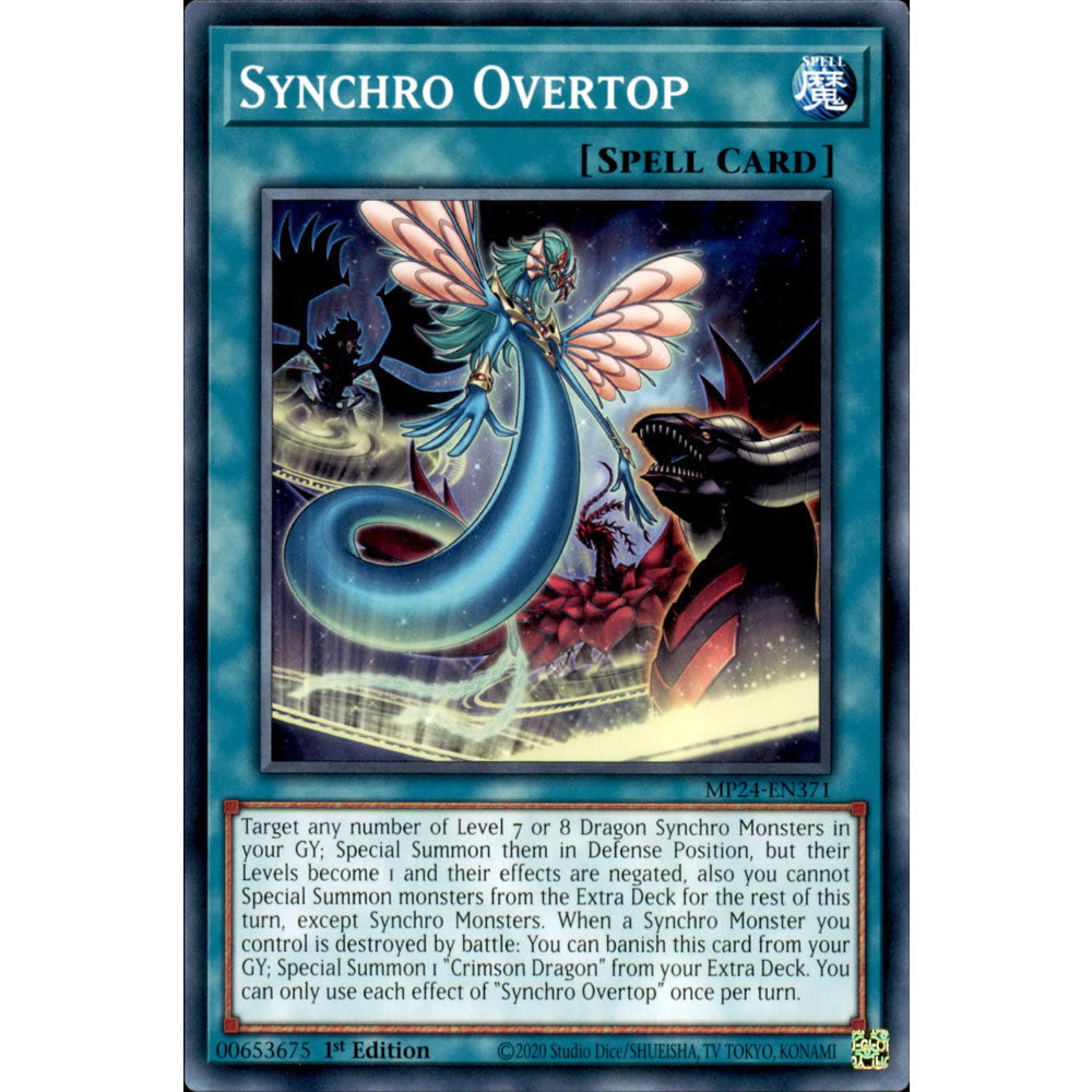 Synchro Overtop MP24-EN371 Yu-Gi-Oh! Card from the Mega Tin 2024 Mega Pack Set