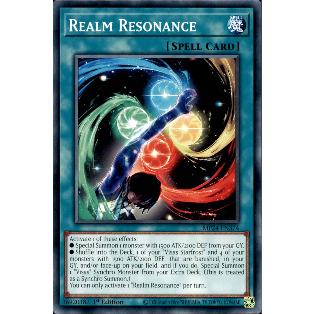 Realm Resonance MP24-EN374 Yu-Gi-Oh! Card from the Mega Tin 2024 Mega Pack Set