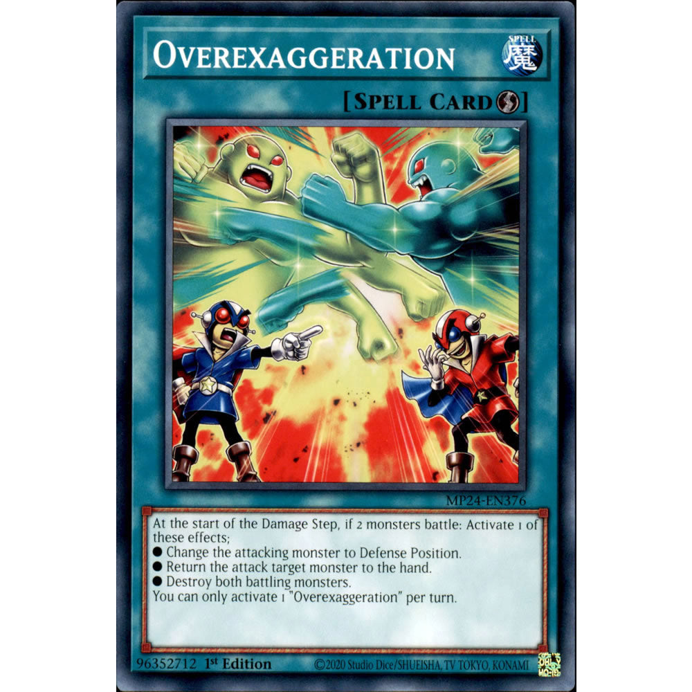 Overexaggeration MP24-EN376 Yu-Gi-Oh! Card from the Mega Tin 2024 Mega Pack Set