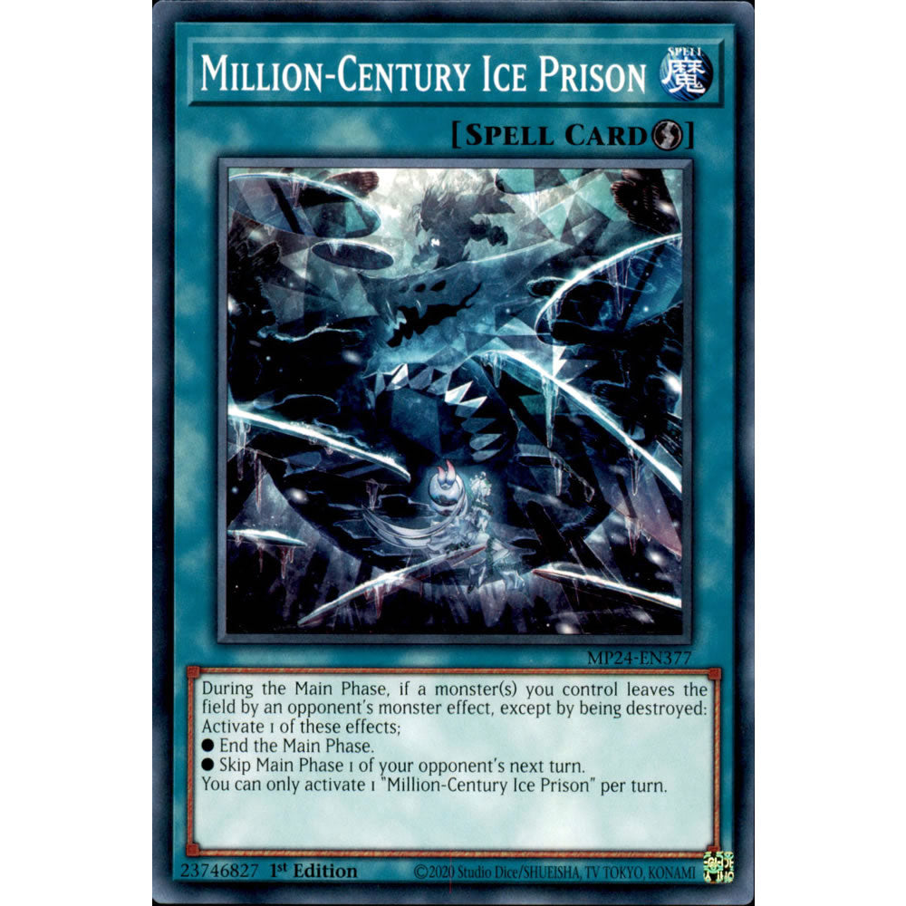 Million-Century Ice Prison MP24-EN377 Yu-Gi-Oh! Card from the Mega Tin 2024 Mega Pack Set