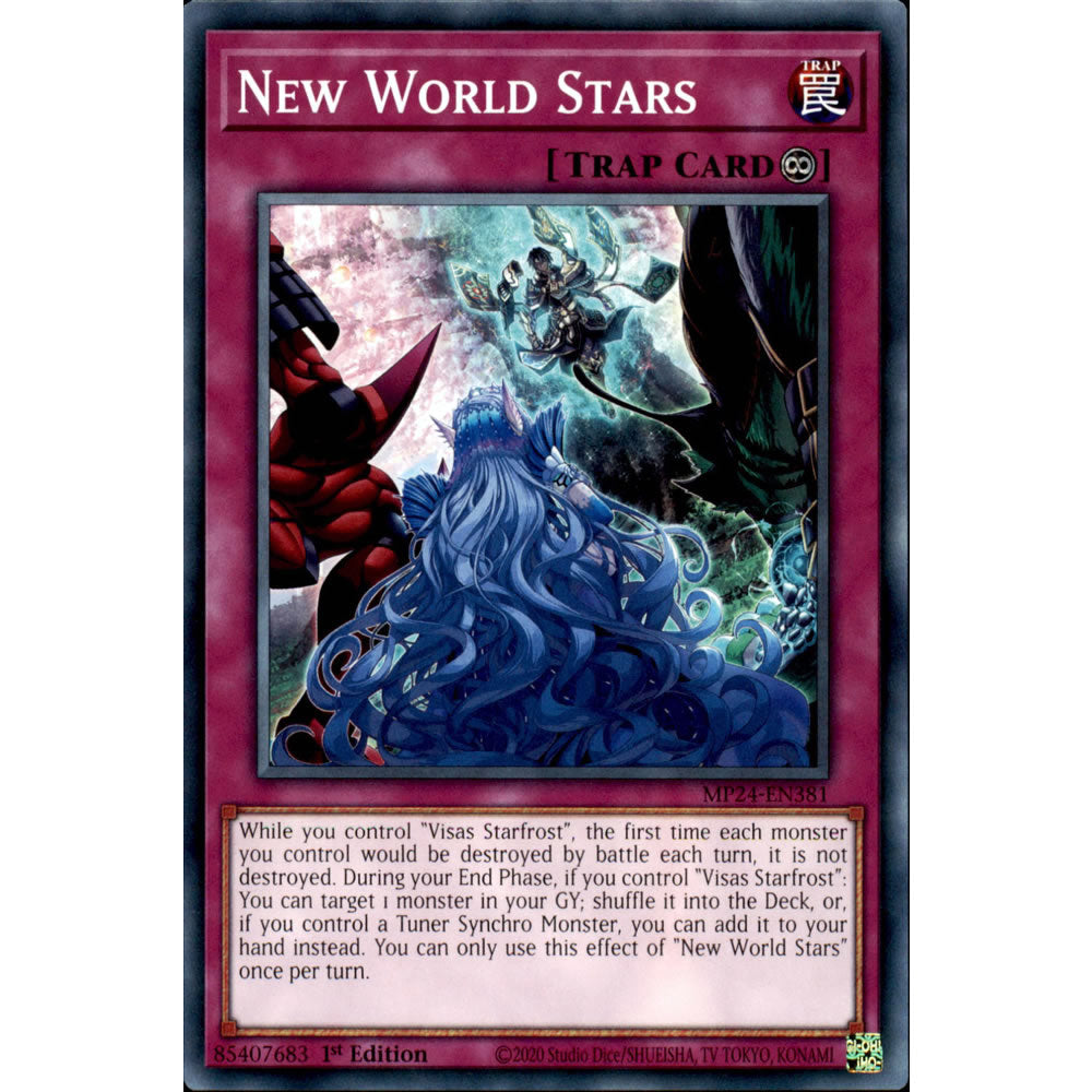 New World Stars MP24-EN381 Yu-Gi-Oh! Card from the Mega Tin 2024 Mega Pack Set