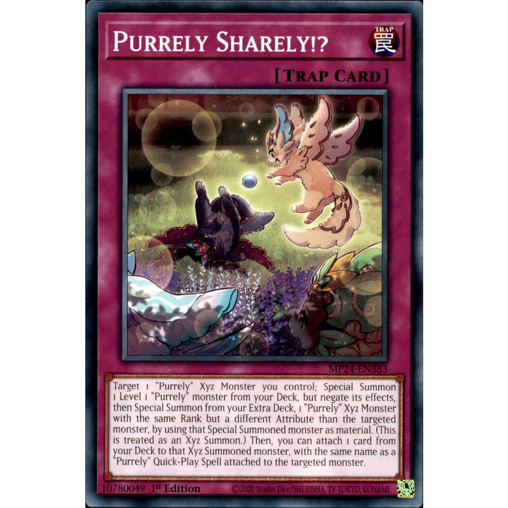 Purrely Sharely!? MP24-EN383 Yu-Gi-Oh! Card from the Mega Tin 2024 Mega Pack Set