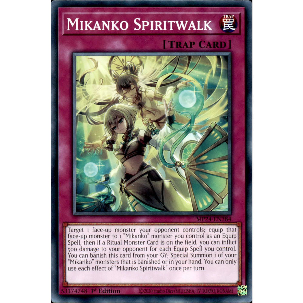 Mikanko Spiritwalk MP24-EN384 Yu-Gi-Oh! Card from the Mega Tin 2024 Mega Pack Set