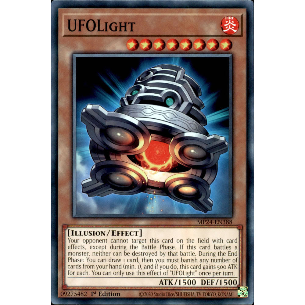 UFOLight MP24-EN388 Yu-Gi-Oh! Card from the Mega Tin 2024 Mega Pack Set