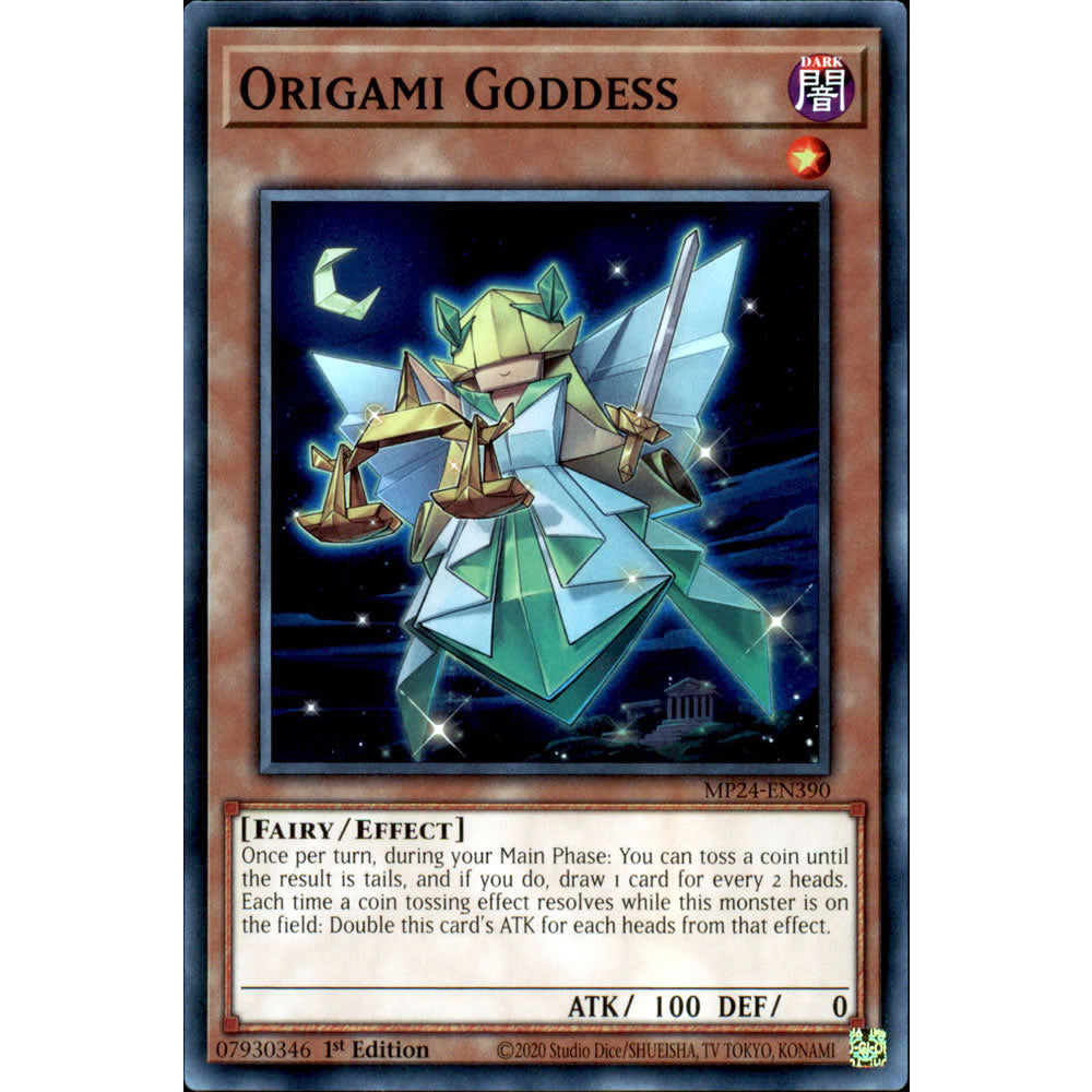 Origami Goddess MP24-EN390 Yu-Gi-Oh! Card from the Mega Tin 2024 Mega Pack Set