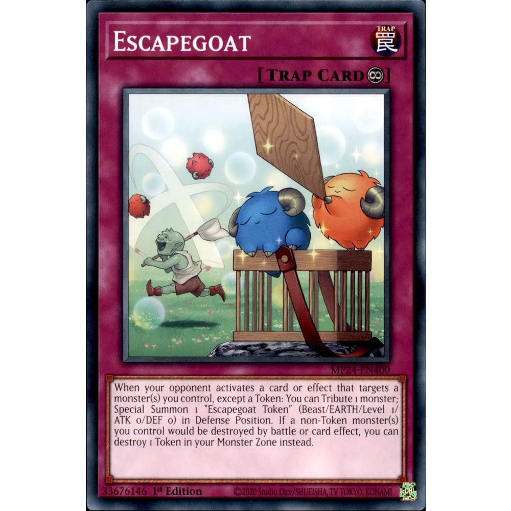 Escapegoat MP24-EN400 Yu-Gi-Oh! Card from the Mega Tin 2024 Mega Pack Set