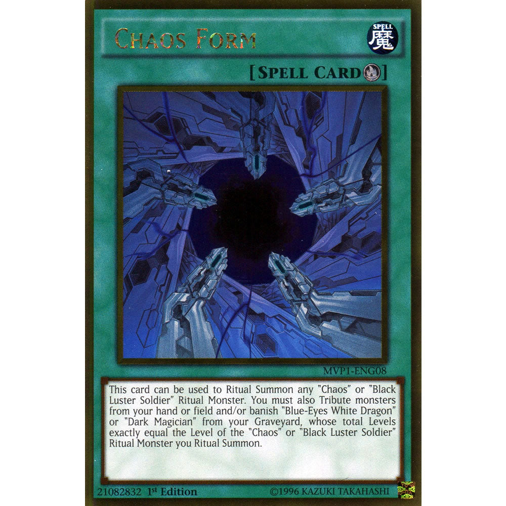 Chaos Form MVP1-ENG08 Yu-Gi-Oh! Card from the The Dark Side of Dimensions Movie Gold Edition Set