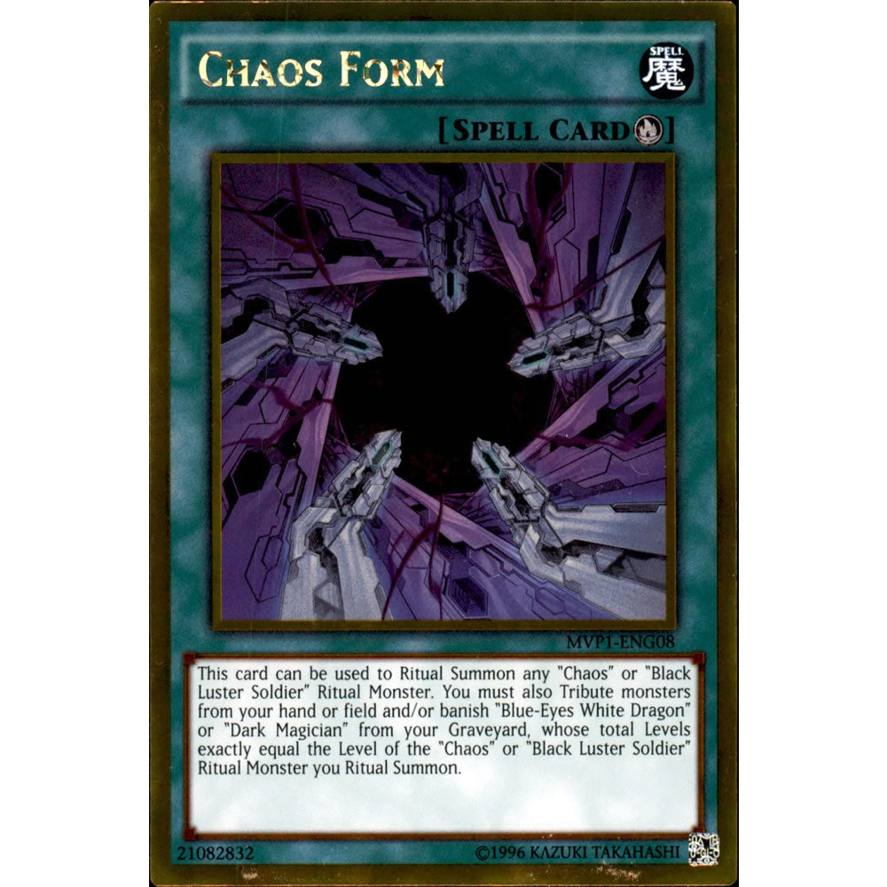 Chaos Form MVP1-ENG08 Yu-Gi-Oh! Card from the The Dark Side of Dimensions Movie Gold Edition Set