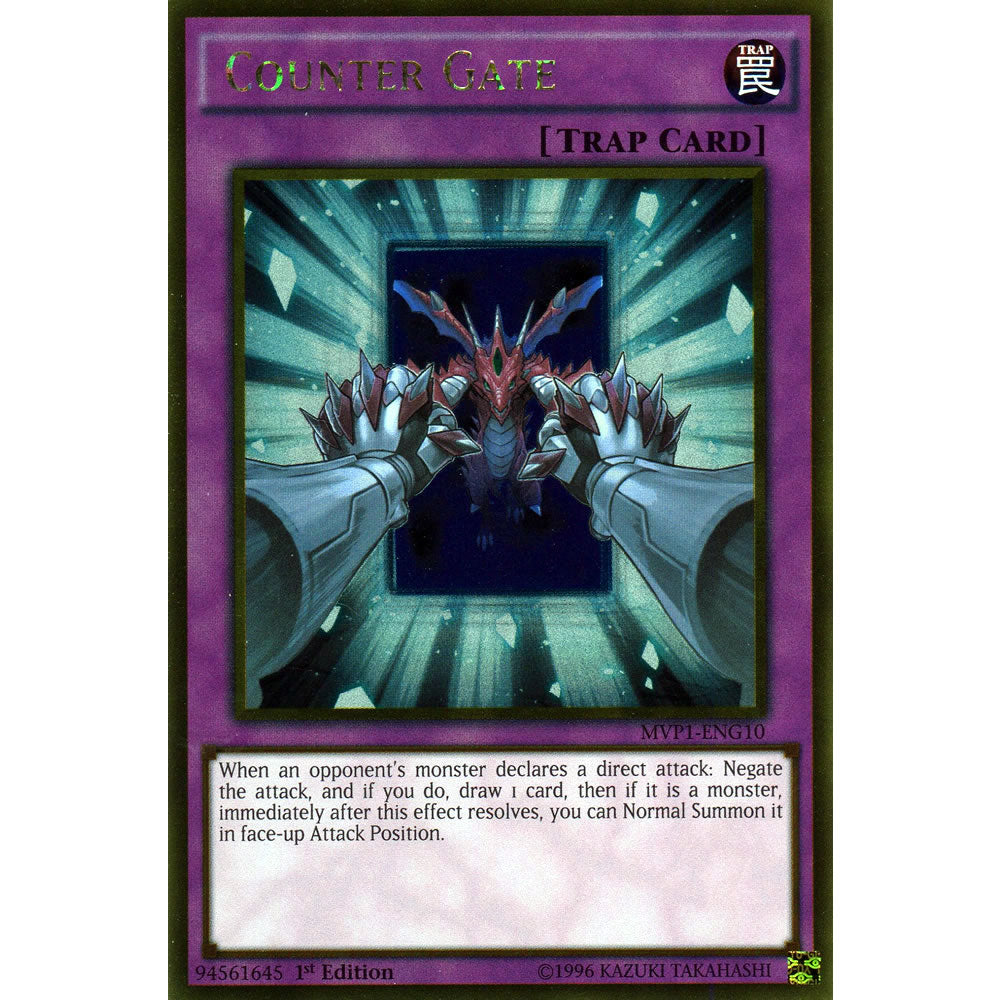 Counter Gate MVP1-ENG10 Yu-Gi-Oh! Card from the The Dark Side of Dimensions Movie Gold Edition Set