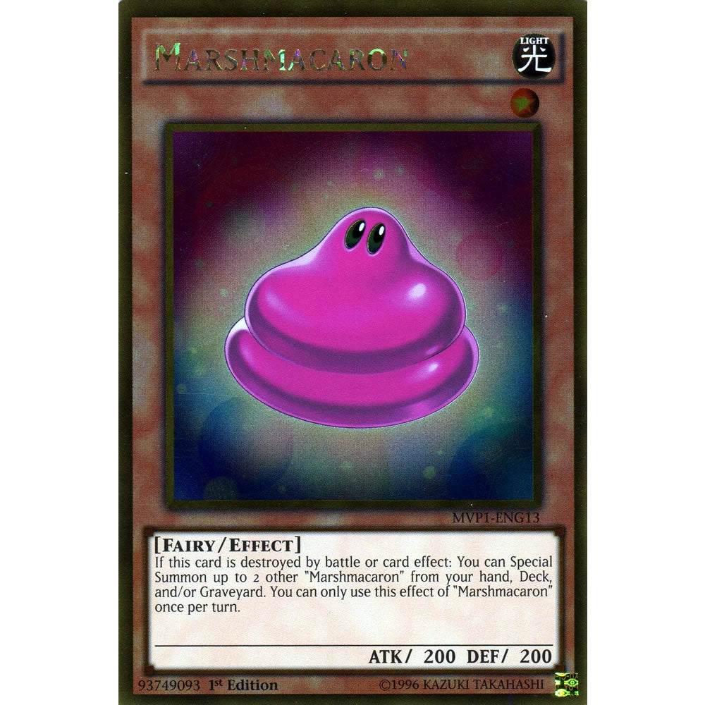 Marshmacaron MVP1-ENG13 Yu-Gi-Oh! Card from the The Dark Side of Dimensions Movie Gold Edition Set