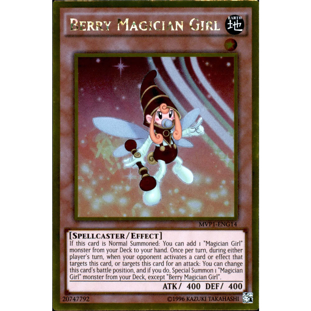 Berry Magician Girl MVP1-ENG14 Yu-Gi-Oh! Card from the The Dark Side of Dimensions Movie Gold Edition Set