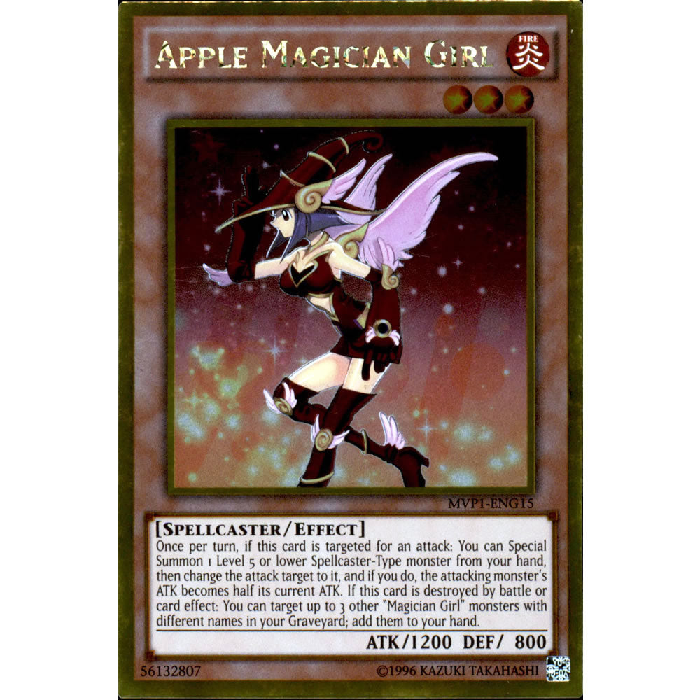 Apple Magician Girl MVP1-ENG15 Yu-Gi-Oh! Card from the The Dark Side of Dimensions Movie Gold Edition Set