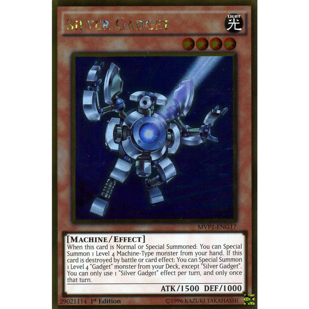 Silver Gadget MVP1-ENG17 Yu-Gi-Oh! Card from the The Dark Side of Dimensions Movie Gold Edition Set