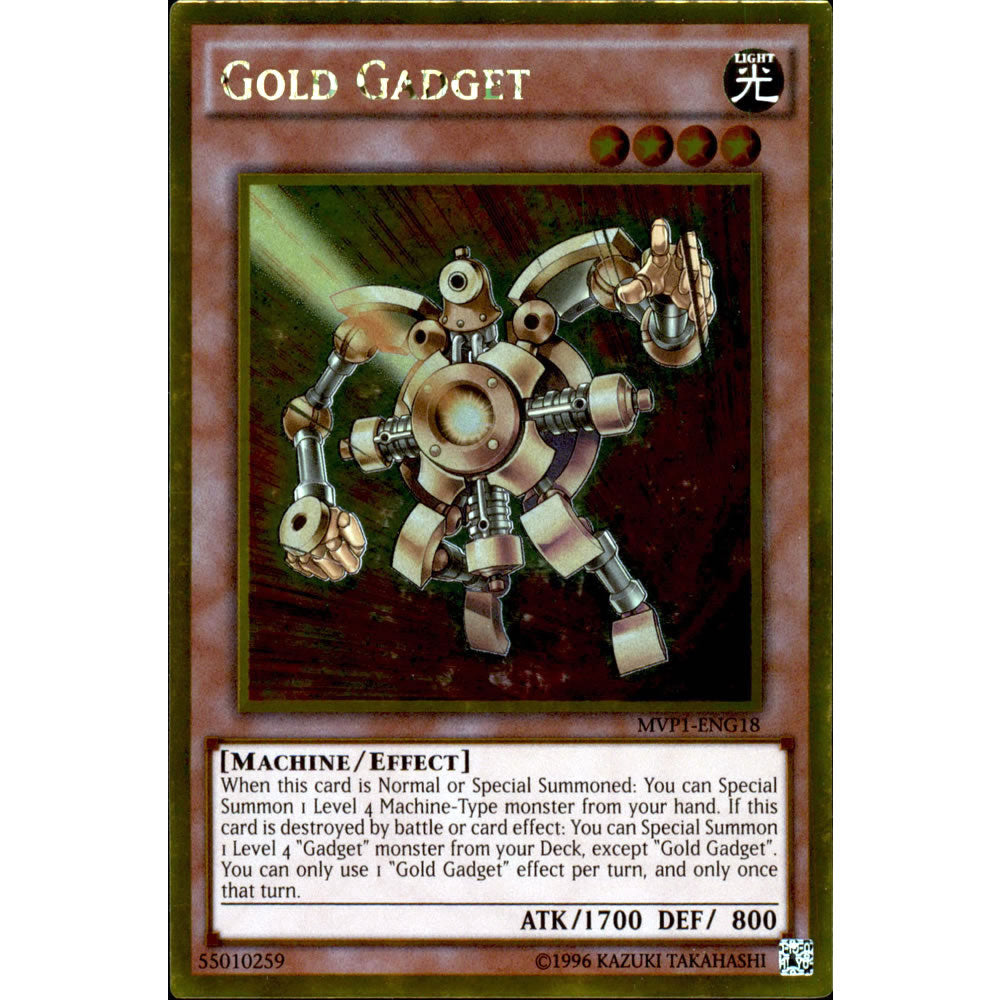 Gold Gadget MVP1-ENG18 Yu-Gi-Oh! Card from the The Dark Side of Dimensions Movie Gold Edition Set