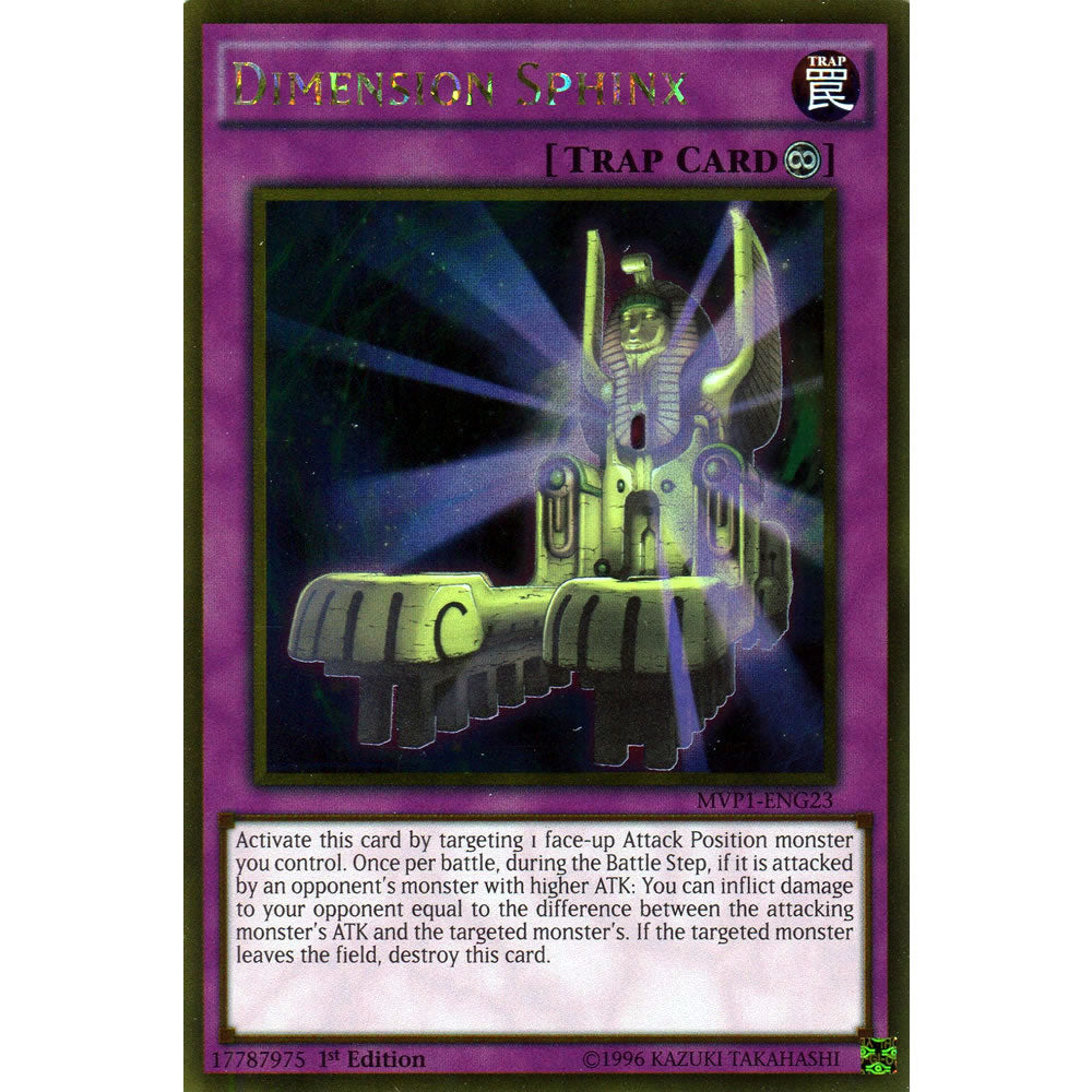 Dimension Sphinx MVP1-ENG23 Yu-Gi-Oh! Card from the The Dark Side of Dimensions Movie Gold Edition Set