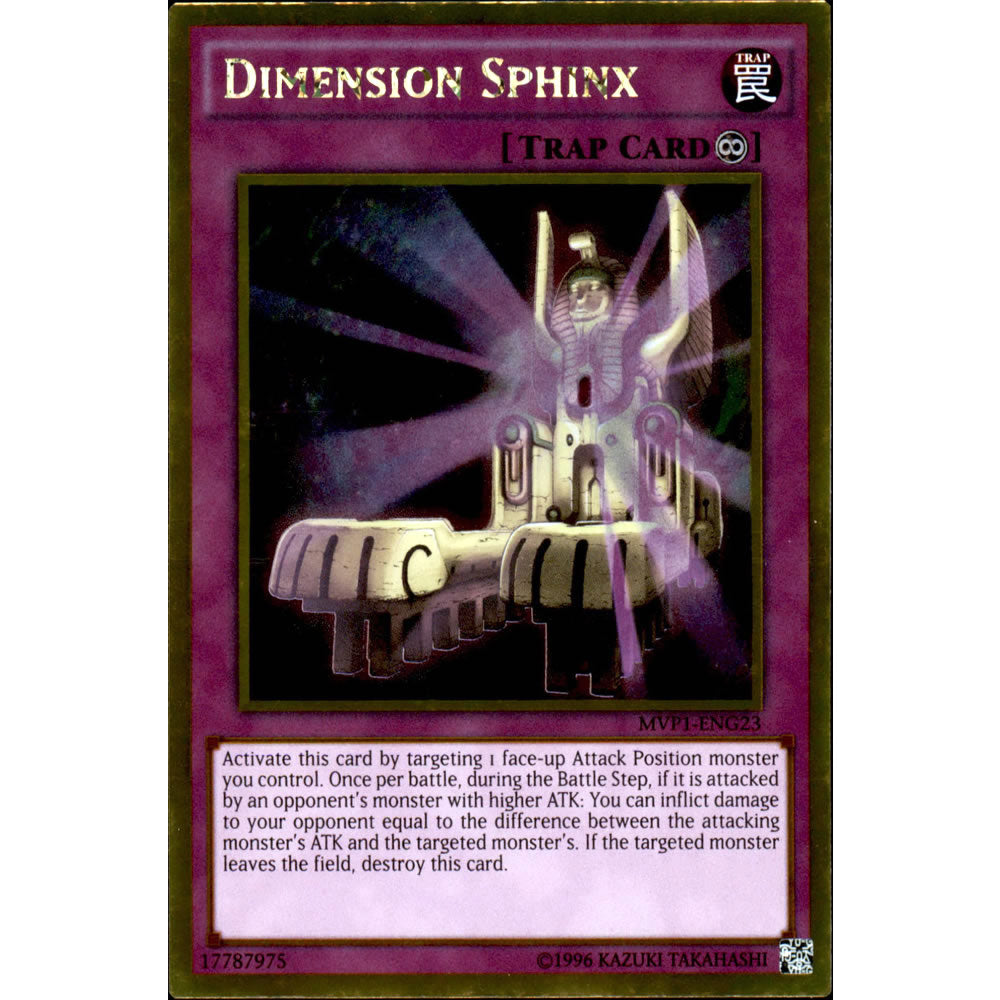 Dimension Sphinx MVP1-ENG23 Yu-Gi-Oh! Card from the The Dark Side of Dimensions Movie Gold Edition Set