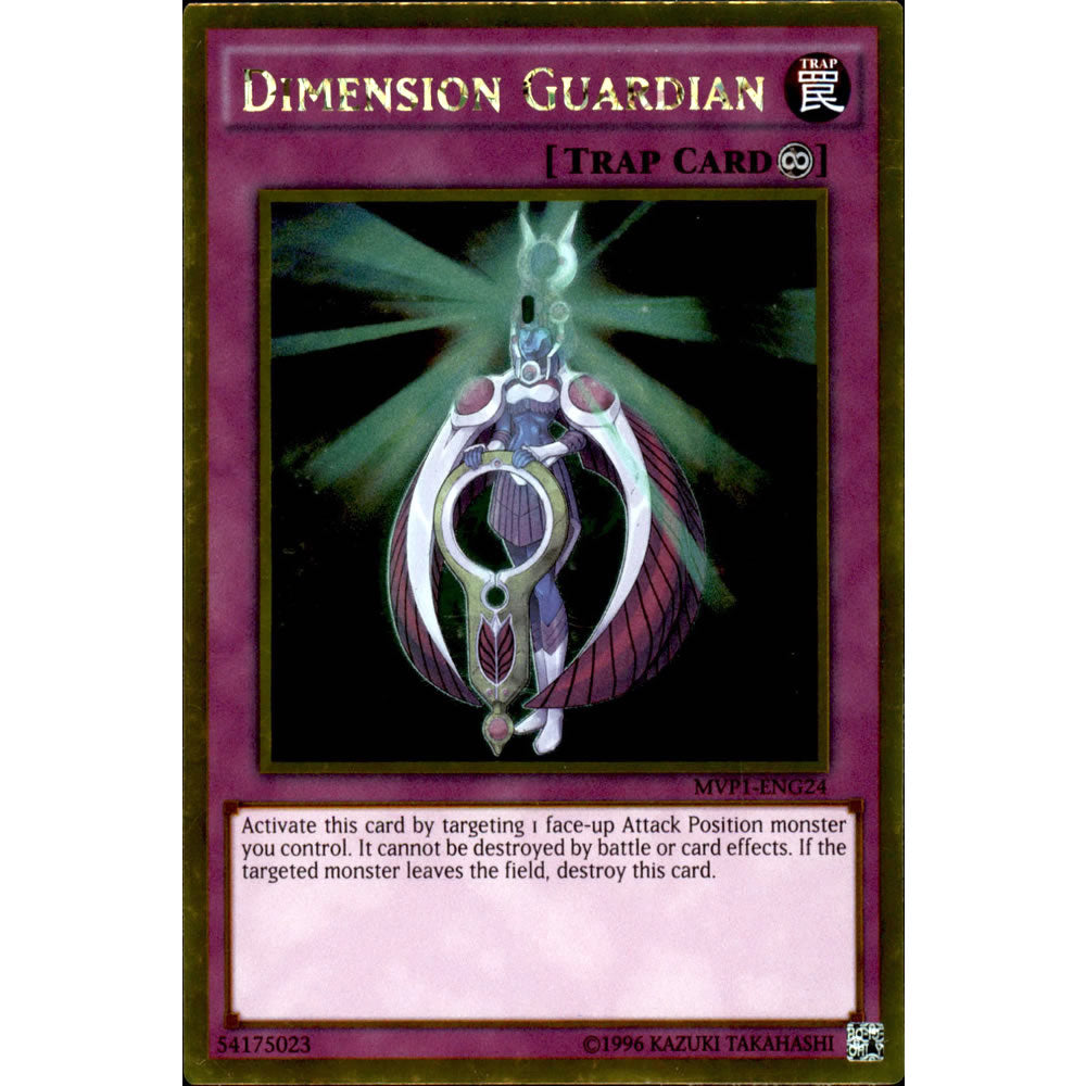 Dimension Guardian MVP1-ENG24 Yu-Gi-Oh! Card from the The Dark Side of Dimensions Movie Gold Edition Set