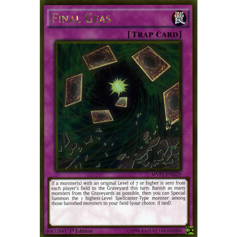 Final Geas MVP1-ENG29 Yu-Gi-Oh! Card from the The Dark Side of Dimensions Movie Gold Edition Set