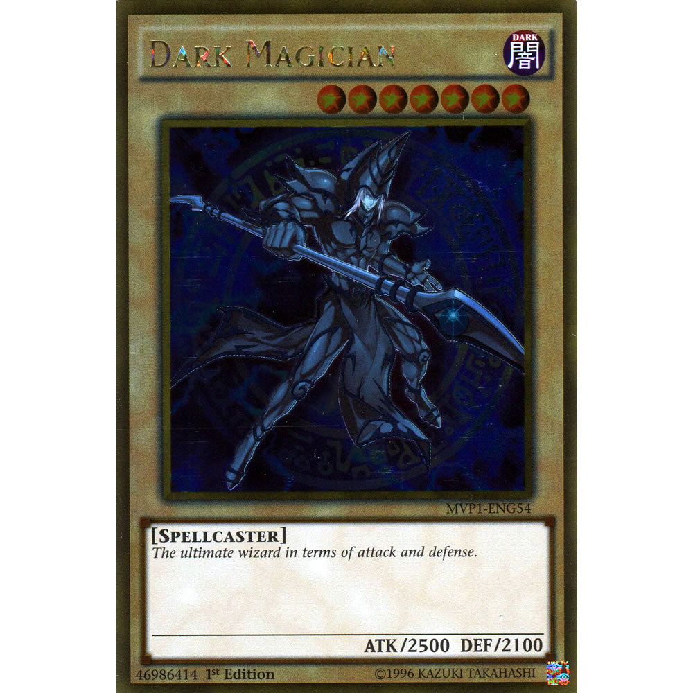 Dark Magician MVP1-ENG54 Yu-Gi-Oh! Card from the The Dark Side of Dimensions Movie Gold Edition Set