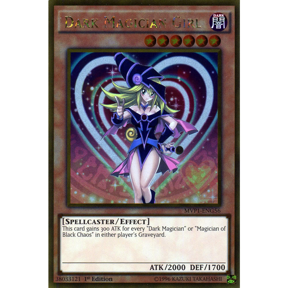 Dark Magician Girl MVP1-ENG56 Yu-Gi-Oh! Card from the The Dark Side of Dimensions Movie Gold Edition Set