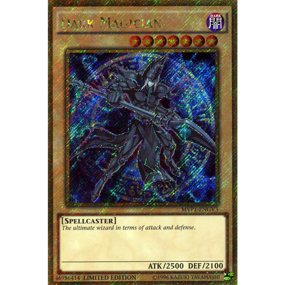 Dark Magician MVP1-ENGV3 Yu-Gi-Oh! Card from the The Dark Side of Dimensions Movie Gold Edition Set