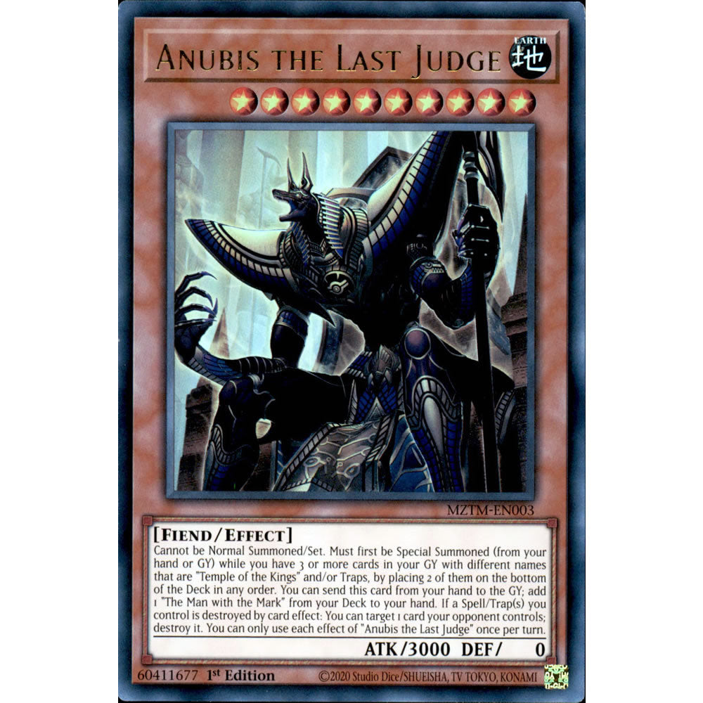 Anubis the Last Judge MZTM-EN003 Yu-Gi-Oh! Card from the Maze of the Master Set