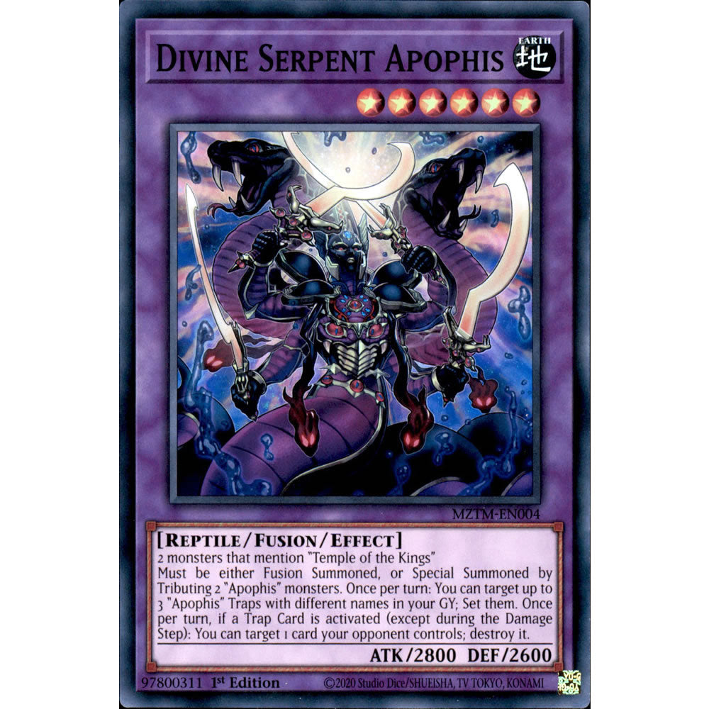 Divine Serpent Apophis MZTM-EN004 Yu-Gi-Oh! Card from the Maze of the Master Set