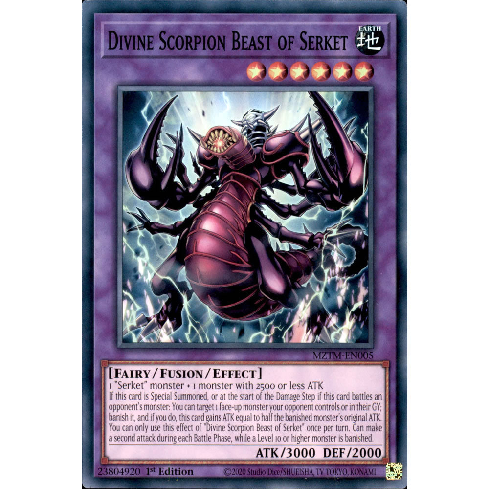 Divine Scorpion Beast of Serket MZTM-EN005 Yu-Gi-Oh! Card from the Maze of the Master Set