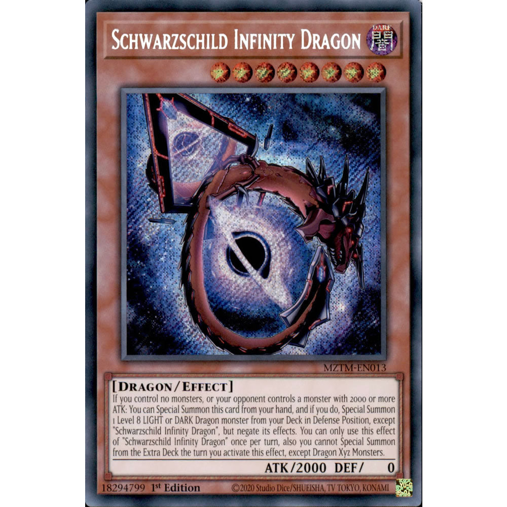 Schwarzschild Infinity Dragon MZTM-EN013 Yu-Gi-Oh! Card from the Maze of the Master Set